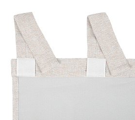 Штора Димаут Рогожка с креплением Петли с липучкой v02 блэкаут