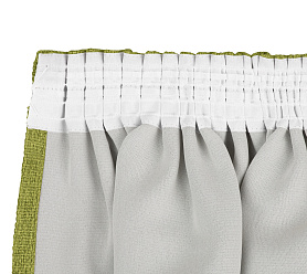 Штора Димаут Рогожка с креплением Шторная тесьма v20 блэкаут