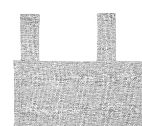 Штора Димаут Рогожка с креплением Петли v11 блэкаут