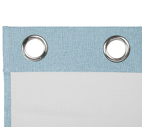 Штора Димаут Рогожка с креплением Люверсы v16 блэкаут