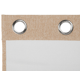 Штора Димаут Рогожка с креплением Люверсы v05 блэкаут