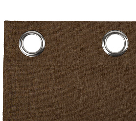 Штора Димаут Рогожка с креплением Люверсы v26 блэкаут