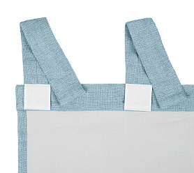 Штора Димаут Рогожка с креплением Петли с липучкой v16 блэкаут