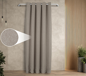 Штора Димаут Рогожка с креплением Люверсы v09 блэкаут