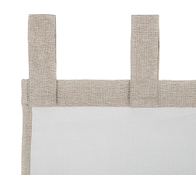 Штора Димаут Рогожка с креплением Петли с липучкой v08 блэкаут