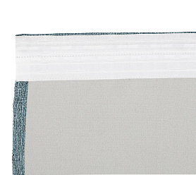 Штора Димаут Рогожка с креплением Шторная тесьма v18 блэкаут