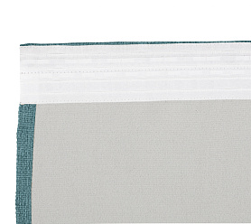 Штора Димаут Рогожка с креплением Шторная тесьма v17 блэкаут