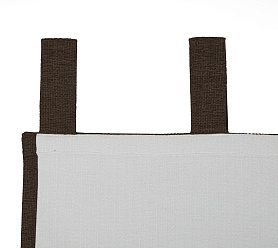 Штора Димаут Рогожка с креплением Петли v27 блэкаут