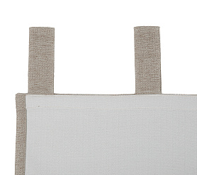 Штора Димаут Рогожка с креплением Петли v09 блэкаут