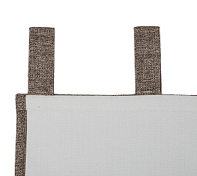 Штора Димаут Рогожка с креплением Петли v25 блэкаут