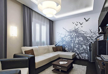 Шторы в гостиную серые – Вельвет-ПРО