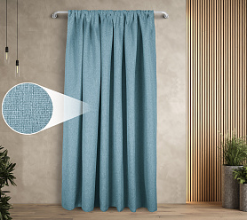 Штора Димаут Рогожка с креплением Кулиса v16 блэкаут