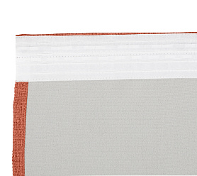 Штора Димаут Рогожка с креплением Шторная тесьма v22 блэкаут