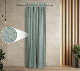 Штора Димаут Рогожка с креплением Петли с липучкой v14 блэкаут