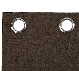 Штора Димаут Рогожка с креплением Люверсы v27 блэкаут