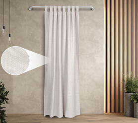 Штора Димаут Рогожка с креплением Петли с липучкой v01 блэкаут