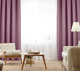 Штора Димаут Рогожка с креплением Люверсы v23 блэкаут