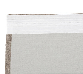 Штора Димаут Рогожка с креплением Шторная тесьма v13 блэкаут