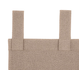 Штора Премиум Рогожка v03 с креплением Петли с липучкой блэкаут