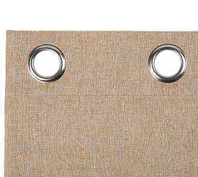 Штора Димаут Рогожка с креплением Люверсы v05 блэкаут