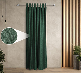 Штора Димаут Рогожка с креплением Петли v21 блэкаут