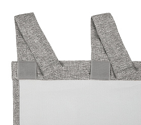 Штора Димаут Рогожка с креплением Петли с липучкой v12 блэкаут