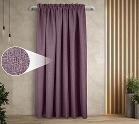 Штора Димаут Рогожка с креплением Кулиса с гребешком v24 блэкаут