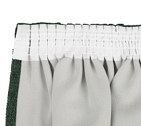 Штора Димаут Рогожка с креплением Шторная тесьма v21 блэкаут