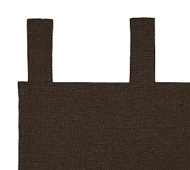 Штора Димаут Рогожка с креплением Петли v27 блэкаут