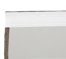 Штора Димаут Рогожка с креплением Шторная тесьма v25 блэкаут