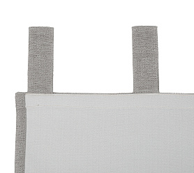 Штора Димаут Рогожка с креплением Петли v10 блэкаут