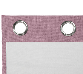 Штора Димаут Рогожка с креплением Люверсы v23 блэкаут