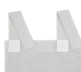 Штора Премиум Рогожка v01 с креплением Петли с липучкой блэкаут