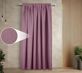 Штора Димаут Рогожка с креплением Кулиса v23 блэкаут