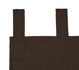 Штора Димаут Рогожка с креплением Петли с липучкой v27 блэкаут