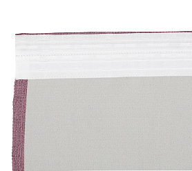 Штора Димаут Рогожка с креплением Шторная тесьма v23 блэкаут