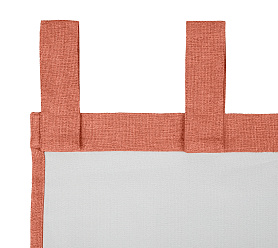 Штора Димаут Рогожка с креплением Петли с липучкой v22 блэкаут