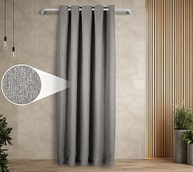 Штора Димаут Рогожка с креплением Люверсы v12 блэкаут