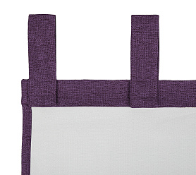 Штора Димаут Рогожка с креплением Петли с липучкой v28 блэкаут