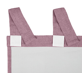 Штора Димаут Рогожка с креплением Петли с липучкой v23 блэкаут