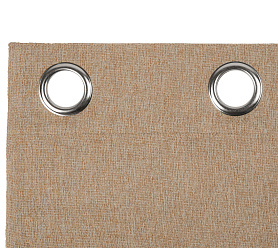 Штора Димаут Рогожка с креплением Люверсы v06 блэкаут