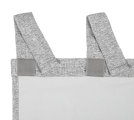 Штора Димаут Рогожка с креплением Петли с липучкой v11 блэкаут