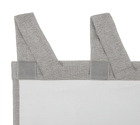 Штора Димаут Рогожка с креплением Петли с липучкой v10 блэкаут