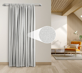 Штора Премиум Рогожка v01 с креплением Кулиса блэкаут