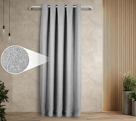 Штора Димаут Рогожка с креплением Люверсы v11 блэкаут