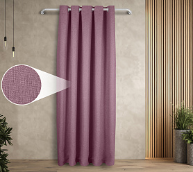 Штора Димаут Рогожка с креплением Люверсы v23 блэкаут