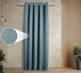 Штора Димаут Рогожка с креплением Люверсы v18 блэкаут