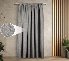 Штора Димаут Рогожка с креплением Кулиса v12 блэкаут