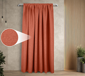 Штора Димаут Рогожка с креплением Кулиса v22 блэкаут