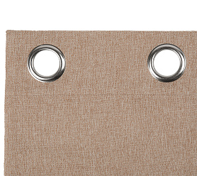 Штора Димаут Рогожка с креплением Люверсы v07 блэкаут